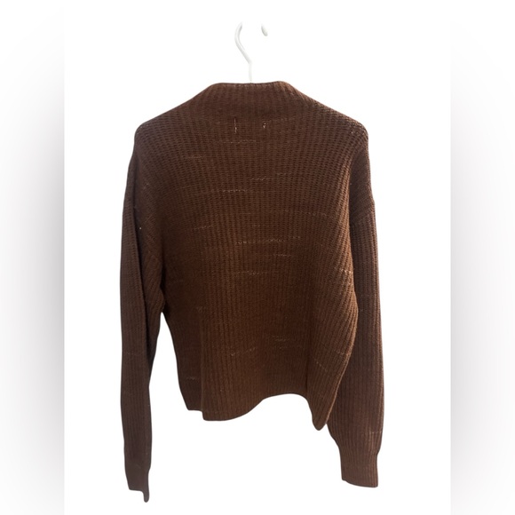 Old Navy Cozy Brown Knit Sweater - Picture 2 of 2